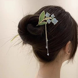Fairy Hairpin for Modern Bun - Simple, Elegant, Nature-inspired Hair Accessory.