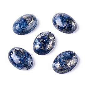 Синтетический драгоценный камень кабошон, окрашенные, овальные