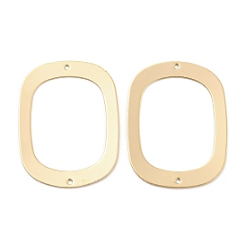 Brass Connector Charms, Rectangle Ring Links