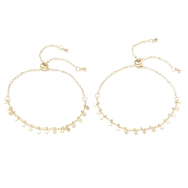 Латунные цепочки ручной работы и кабельные цепочки, слайдер-браслеты для женщин