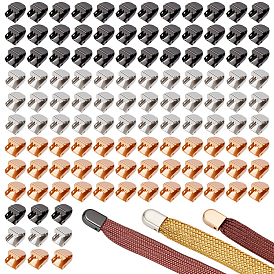 120 шт. 3 цвета латунные ленты обжимные концы, тесьма заканчивается