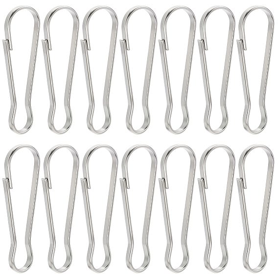 50 шт. 304 нержавеющая сталь защелкивающийся брелок застежка фурнитура