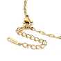 304 Stainless Steel Dapped Chain Necklace for Men Women