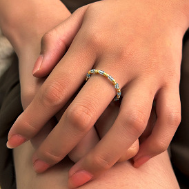 Стеклянные бусины кольца для женщин