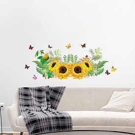 Sunflower Plant Printing Bedroom Living Room Sofa Background Wall Removable PH1033-PH1035