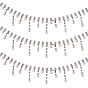 Iron Rhinestone Cup Chains, with Acrylic Imitation Pearl and Cardboard Display Cards