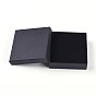 Kraft Cotton Filled Cardboard Paper Jewelry Set Boxes, for Jewelry and Gift, Square