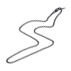 304 Stainless Steel Rolo Chain Necklaces