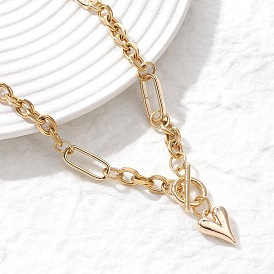 304 подвеска в форме сердца из нержавеющей стали или ожерелье для женщин