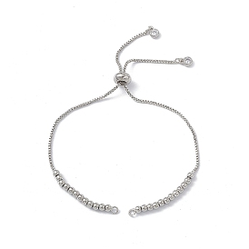 Изготовление браслета-слайдера из латуни со стразами, с коробкой цепи