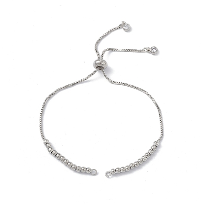 Изготовление браслета-слайдера из латуни со стразами, с коробкой цепи