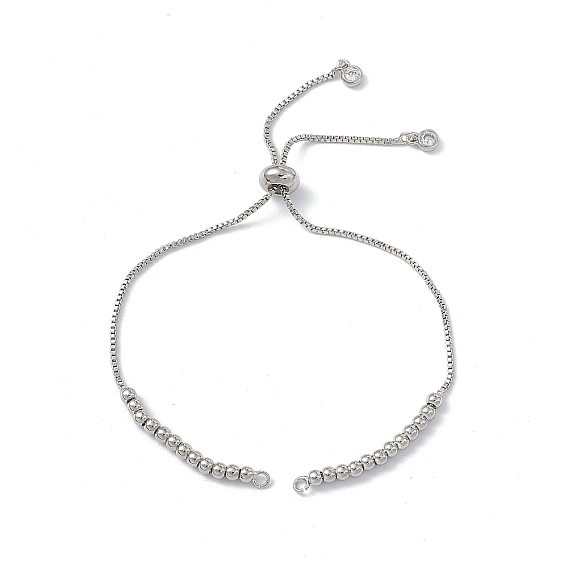 Изготовление браслета-слайдера из латуни со стразами, с коробкой цепи