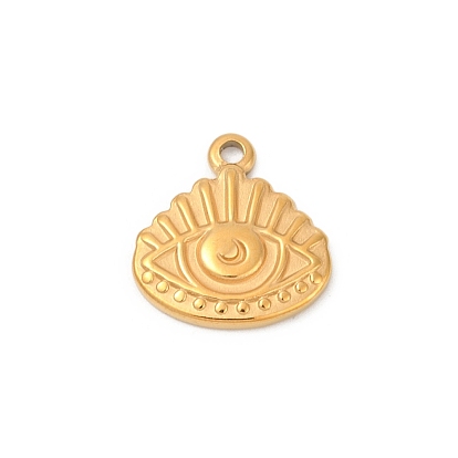 304 подвески из нержавеющей стали, Злые чары глаз, ионное покрытие (ip)