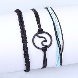 Ocean Wave Waterproof Bracelet Set for Men - Perfect for Summer Surfing Parties!