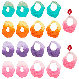 16 шт 8 железные подвески, окрашенные распылением, самородки