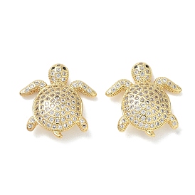 Латунные микропаве из прозрачного кубического циркония, без свинца и без кадмия, долговечный, стойки покрытие, черепаха