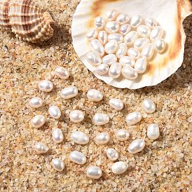 10шт. натуральные пресноводные жемчужные бусины, рис, класс 3