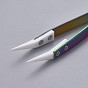 Stainless Steel Beading Tweezers, with Porcelain