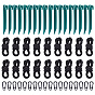 Garden Tools, including Plastic Plant Branch Shaping Stakes, Alloy Spring Gate Rings and Nylon Pull Rope
