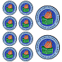 10Pcs Dumpster Fire Response Team Leader Alloy Lapel Pin Backs for Backpack Clothes