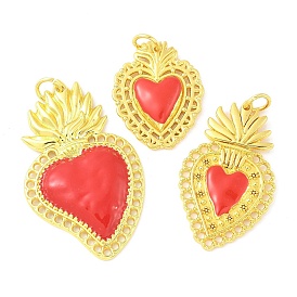 Подвески из эмали и сплава, с целью перехода в кольце, долговечный, без кадмия и без свинца, стойки покрытие, очарование священного сердца