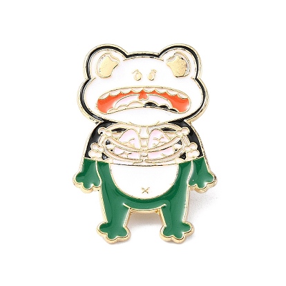 Enamel Pin, Alloy Brooch for Backpack Clothes, Cadmium Free & Lead Free, Frog