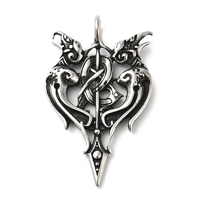 304 подвески для ручной полировки из нержавеющей стали, вороны Одина