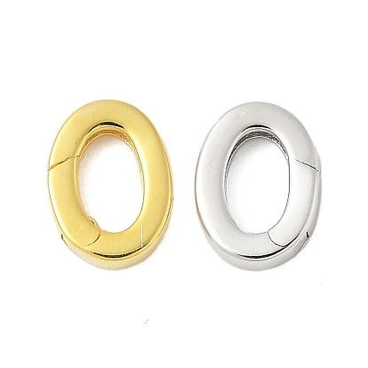 925 пружинные кольца из стерлингового серебра, овальные