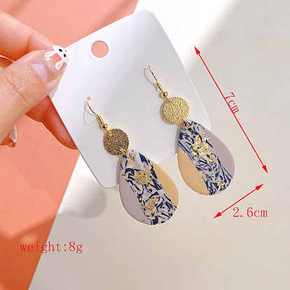 Серьги-капли из полимерной глины