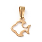 304 Stainless Steel Charms, Fish