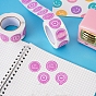 4 Styles Valentine's Day Theme Dot Paper Stickers, Self Adhesive Roll Sticker Labels, for Envelopes, Bubble Mailers and Bags, Round with Word
