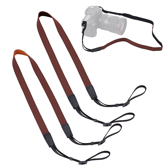 2шт 2 цветной ремешок для камеры из ткани и полиэстера, с быстроразъемными пряжками