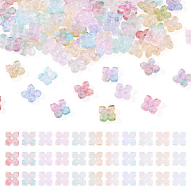 110 шт. 11 цвета, окрашенные в духовке, прозрачные стеклянные колпачки для бусин, цветок