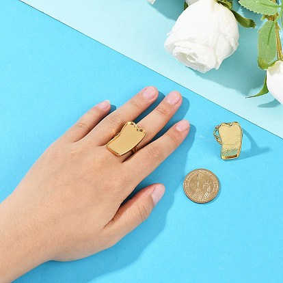 Прямоугольные латунные регулируемые кольца, Настройки колодки кольцо, долговечный, стойки покрытие