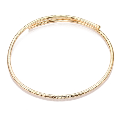 Железные круглые змеиные цепи, колье, ожерелья, регулируемые эластичные ожерелья для мужчин и женщин