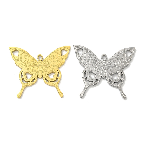 304 подвески из нержавеющей стали, лазерная резка, очарование бабочки