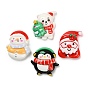 Кабошоны из непрозрачной рождественской смолы, разнообразные
