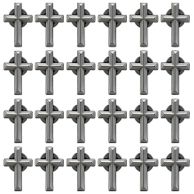24Pcs Cross Alloy Lapel Pin Backs for Backpack Clothes