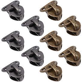 20шт. 2 цвета, алюминиевая молния с D-образным кольцом, замена язычка молнии, ползунки на молнии для сумок, багажных сумок, чемоданов