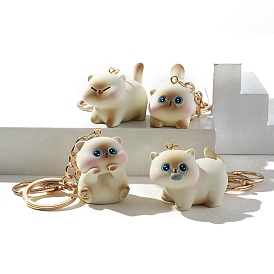 Resin Keychains, Bag Purse Decorations, Siamese Cat Shape