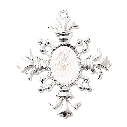 Alloy Cabochon Settings, Rhombus