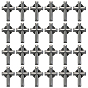 24Pcs Cross Alloy Lapel Pin Backs for Backpack Clothes
