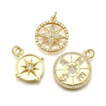 Стойка металлическая латунная микропрофилированная кубическая циркония подвески, плоско-круглые, с целью перехода в кольце, без кадмия и без свинца, долговечный