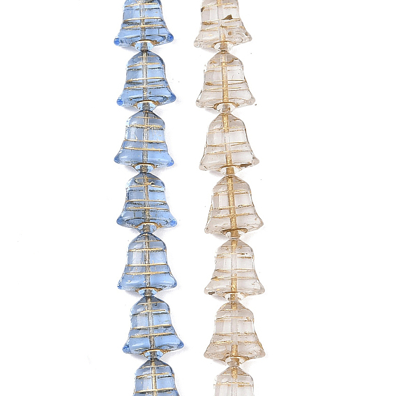 Чешские прессованные стеклянные бусины, колокол