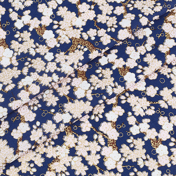 Tissu en coton à motif sakura de style japonais pour vêtements et décoration