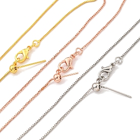 Brass Box Chain Necklaces for Women