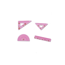 Mini Plastic Ruler & Protractors, Dollhouse Decoration Accessories