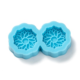 DIY Pendant Silicone Molds, for Earring Makings, Resin Casting Molds, For UV Resin, Epoxy Resin Jewelry Making, Flower