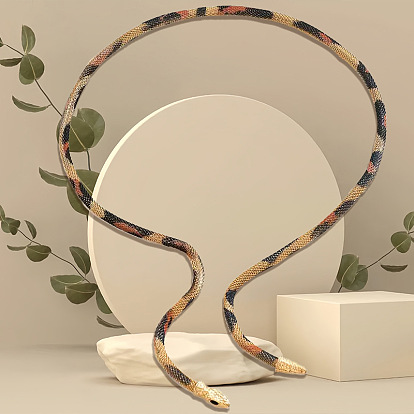 Железные гибкие змеевидные ожерелья-чокеры для женщин