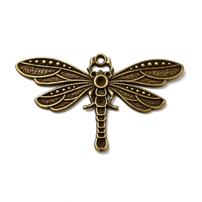 Тибетский стиль настройки сплава стрекоза кулон горный хрусталь, без кадмия и без свинца, 42.5x72x3.5 мм, отверстие : 3 мм , пригодный для стразов 1~3 мм